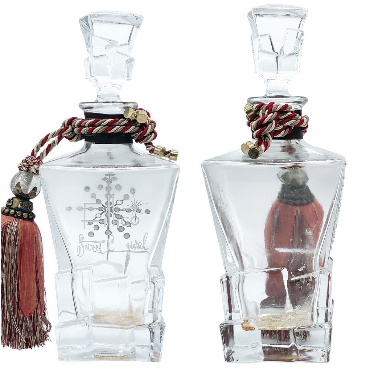 空ボトル Fillico フィリコ クリスタルボンボン ウイスキーグラス2個セット 飾りボトル 木 き インテリア 22044811 MK WWW_OPDRERGINERDOGAN_COM