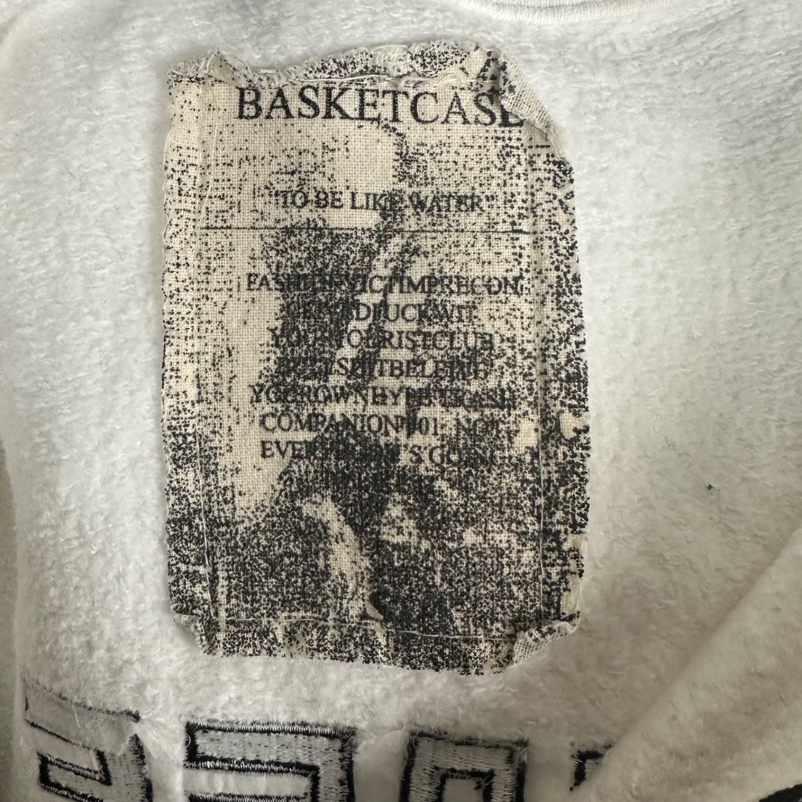 参考上代29700円 Basketcase quarter zip sweat クウォータージップ