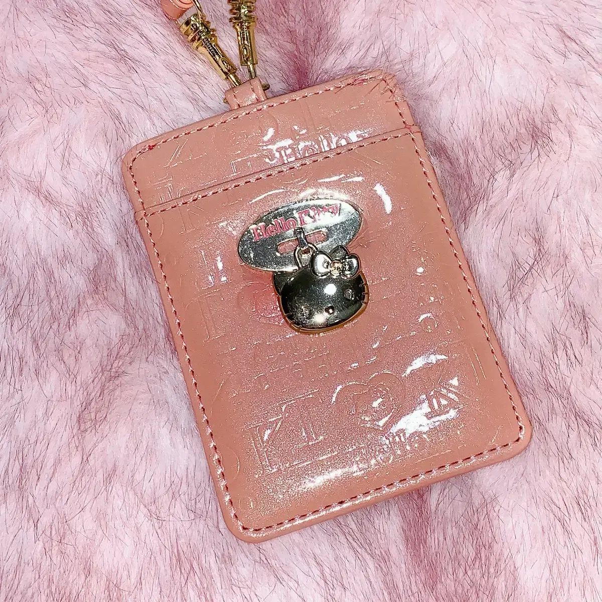 レトロキティー コーラル カードウォレット