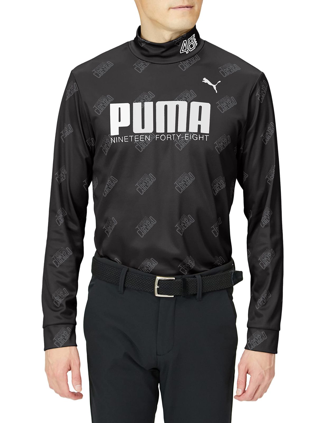 プーマ ゴルフシャツ ゴルフ AOP LS モックネック メンズ プーマブラック L プーマブラック L