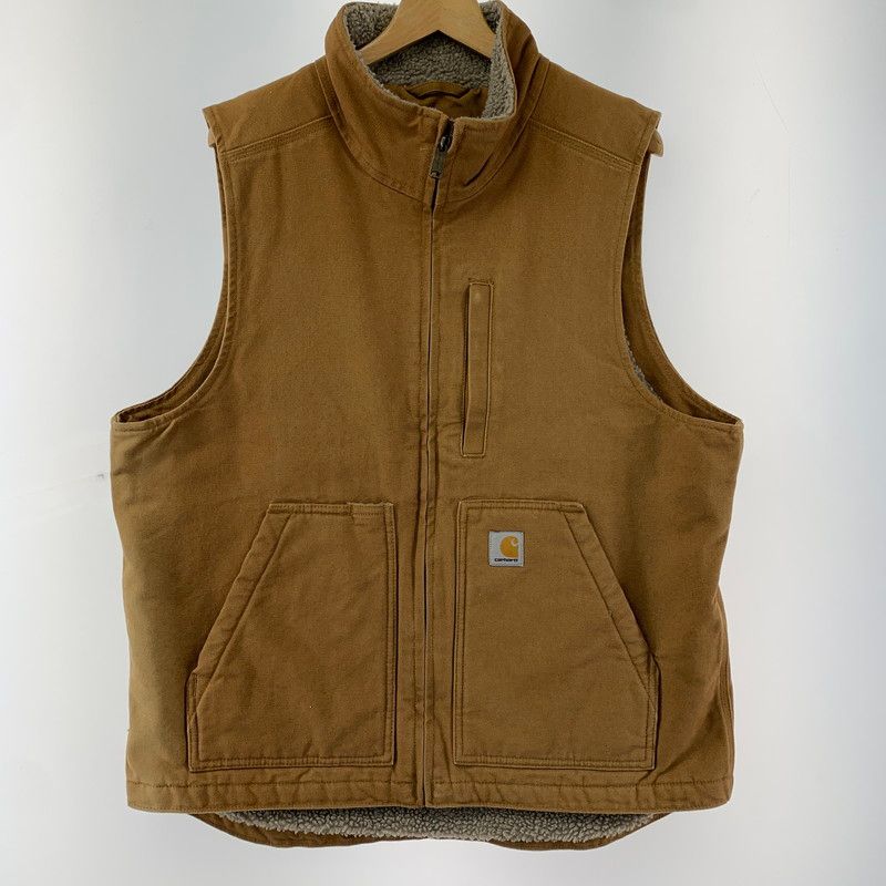 品 CARHARTT 104277BRN SHERPA LINED VEST カーハート 145-251113-st-17-fuz