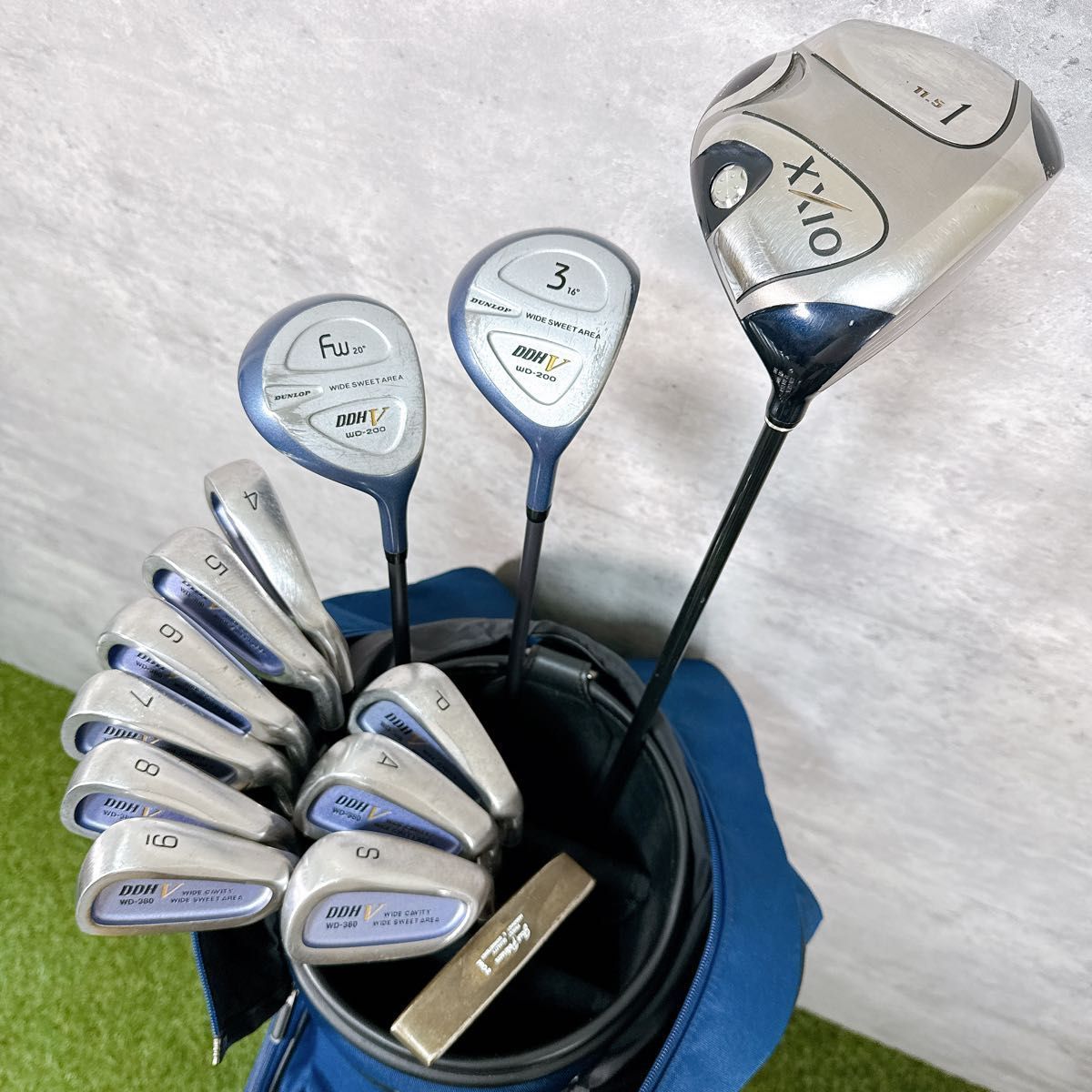 DUNLOP - 【ゴルフセット】DUNLOP・キャディバッグ＋クラブ13本 メンズ