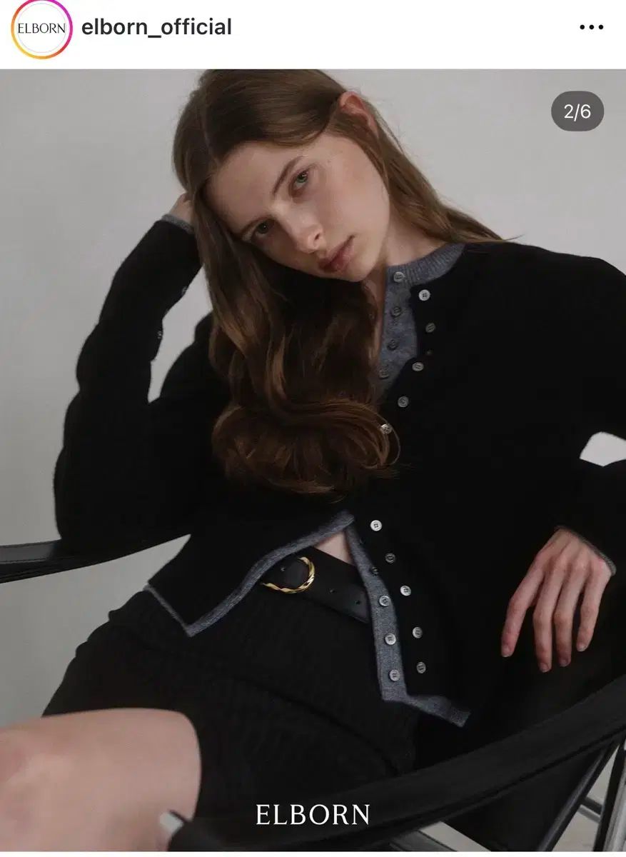 エルボーン カシミアニット