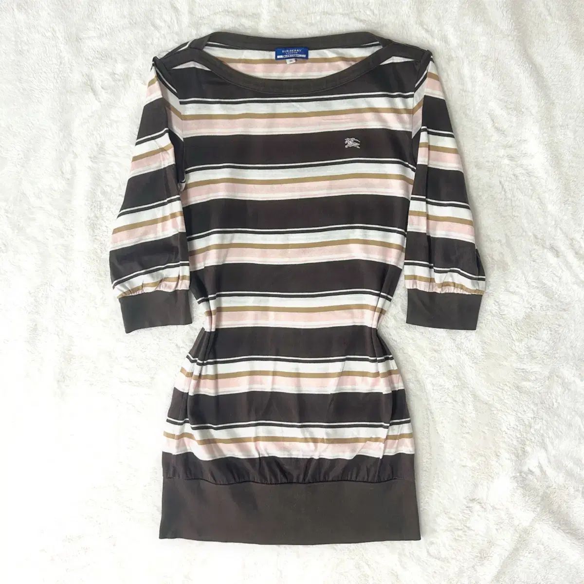 BURBERRY ブルーレーベル ラテギャル ストライプ タイト ONE PIECE