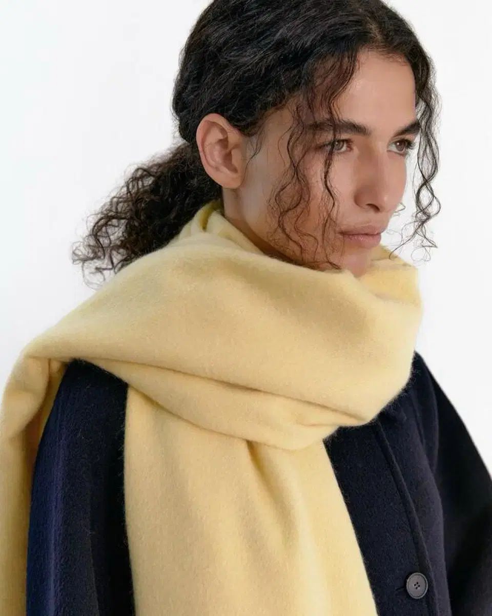 Pvcs カシミア マフラー レモン