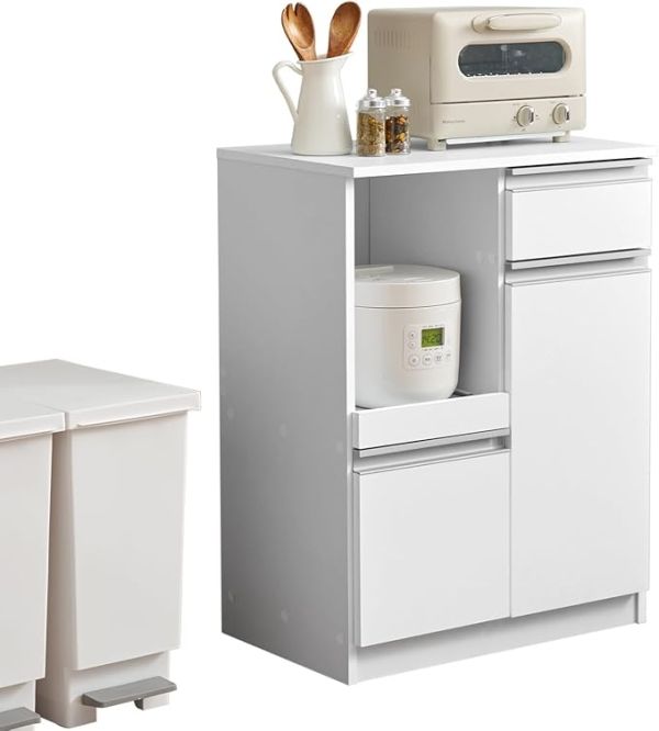 萩原 キッチンカウンター VKC-7142 WH 配送不可