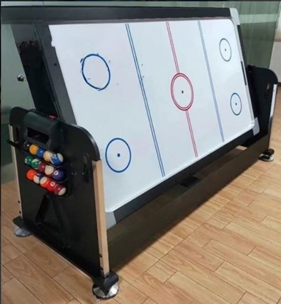 推薦 4 in 1 マルチゲームテーブル ビリヤードテーブル エアホッケーテーブル ダイニングテーブル トップ付き卓球台 家庭用 店用