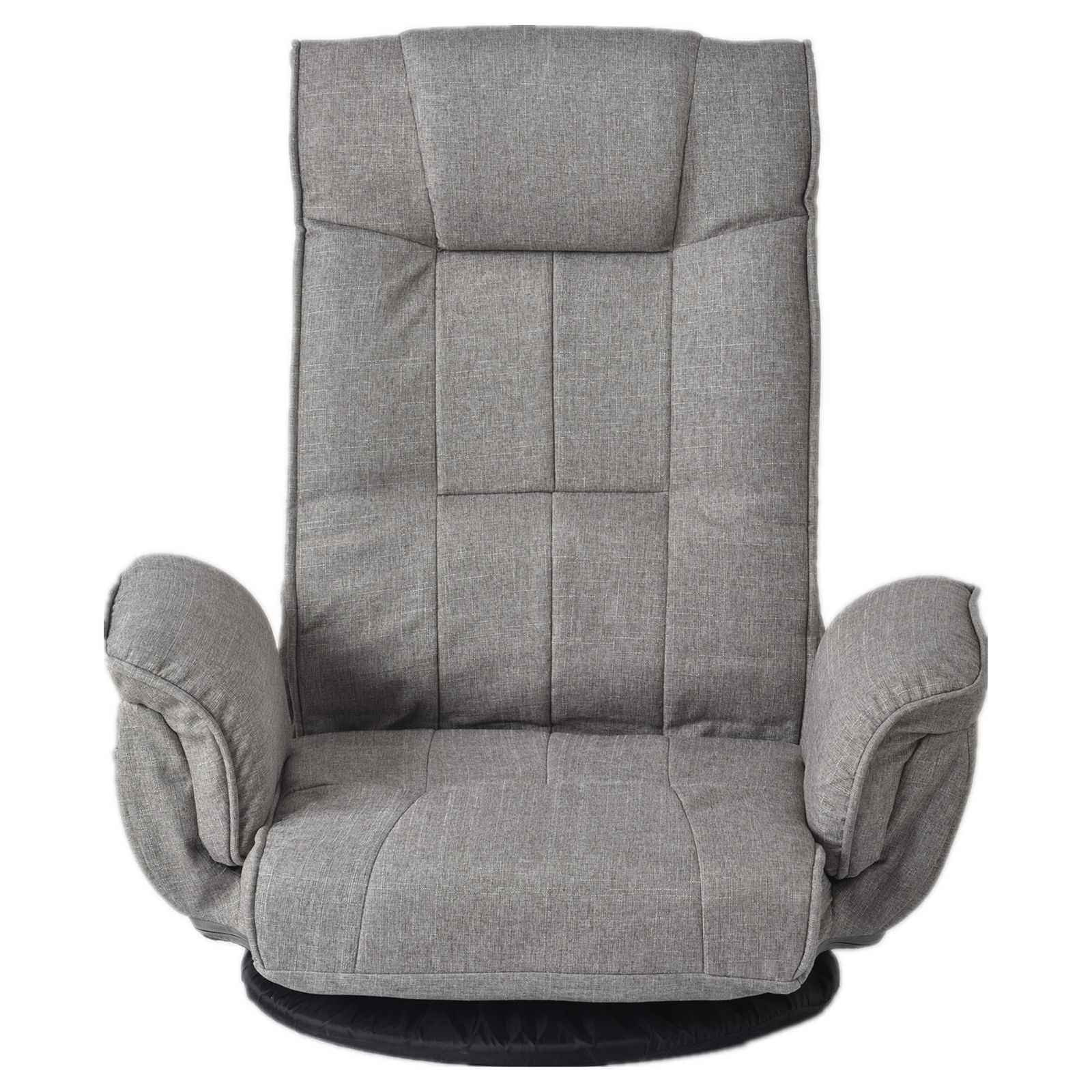 回転式座椅子 肘掛け ハイバック 座いす リクライニング 1人掛け