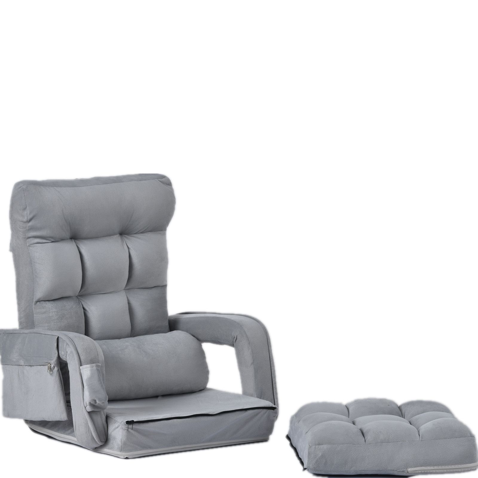 座椅子 リクライニング 14段ギア リクライニングチェアー ファブリック