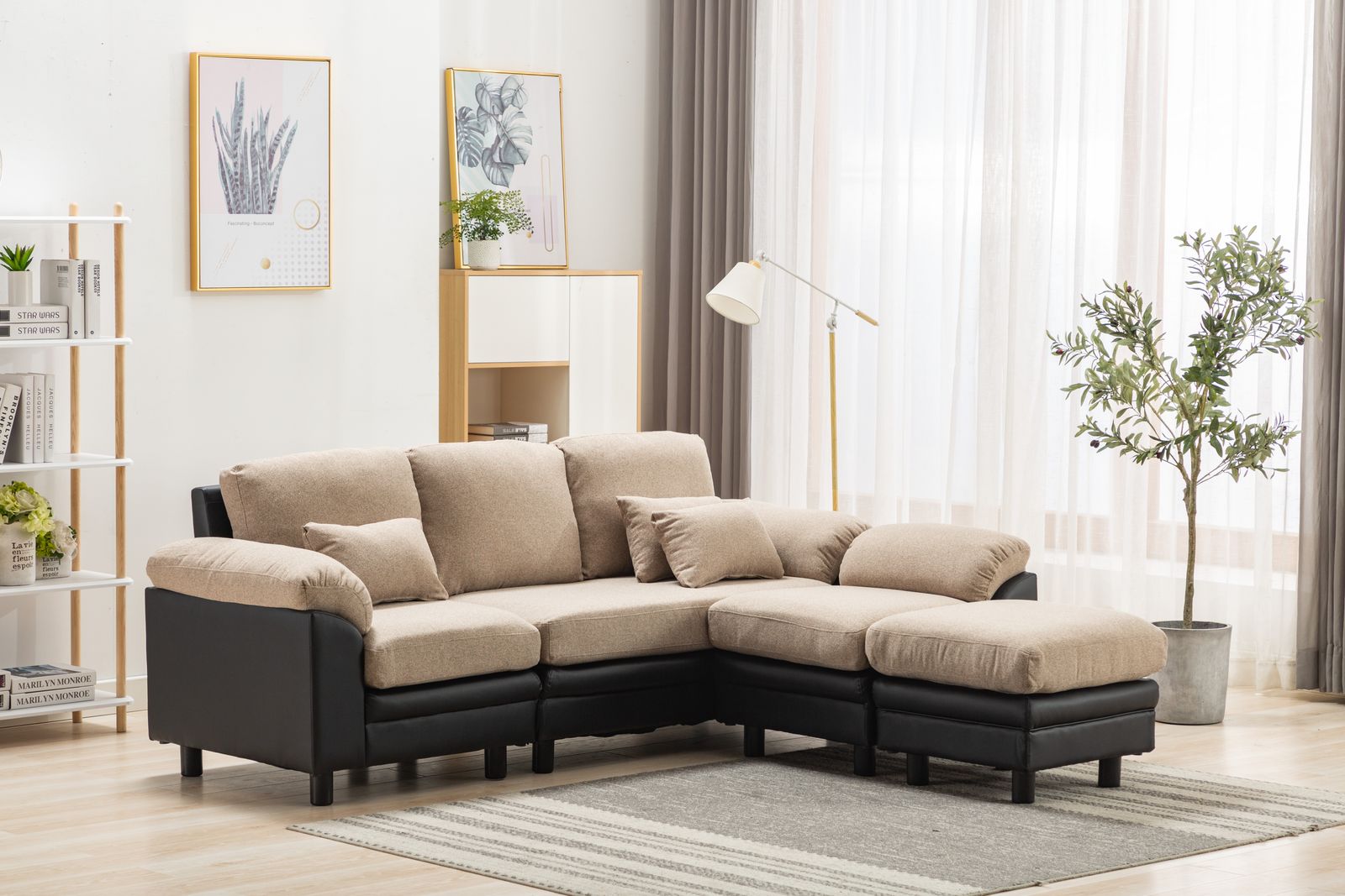 ソファー ソファ 3人掛け ハイバック ファブリック 弾力 自由