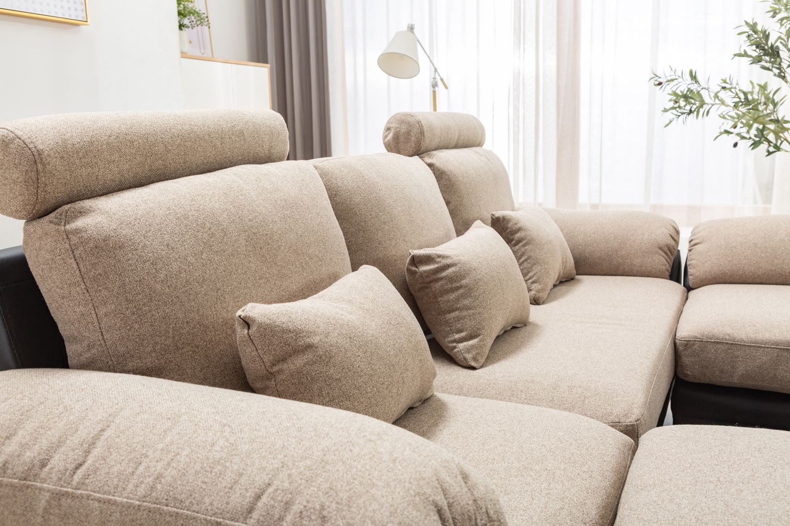 ソファー ソファ 3人掛け ハイバック ファブリック 弾力 自由