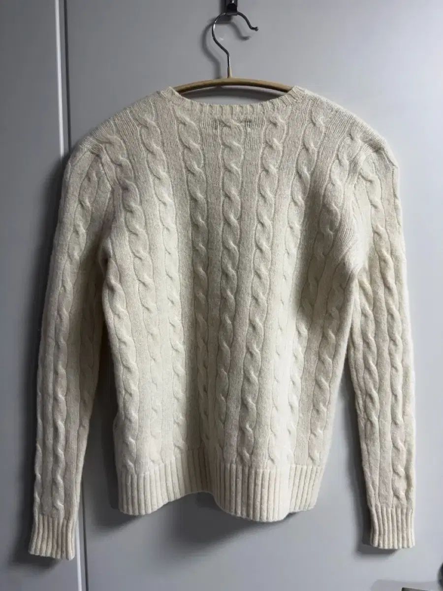ポロ ローレン レディース ケーブル ウールクルーネック セーター S