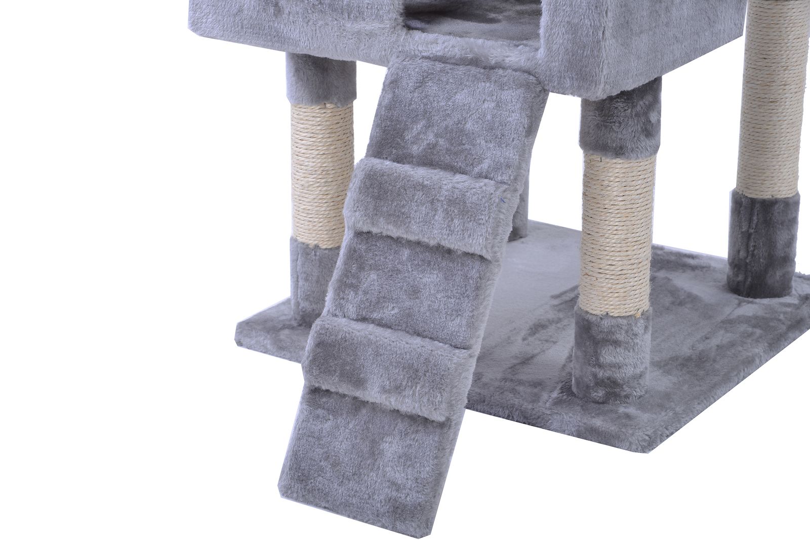  キャットタワー 据え置き おしゃれ 全高185cm 爪とぎ 麻紐 豪華なハウス付き 隠れ家 バスケット 多頭飼い グレー gray コーナーソファ 2人掛け 3人掛けソファ ソファ ソファベッド