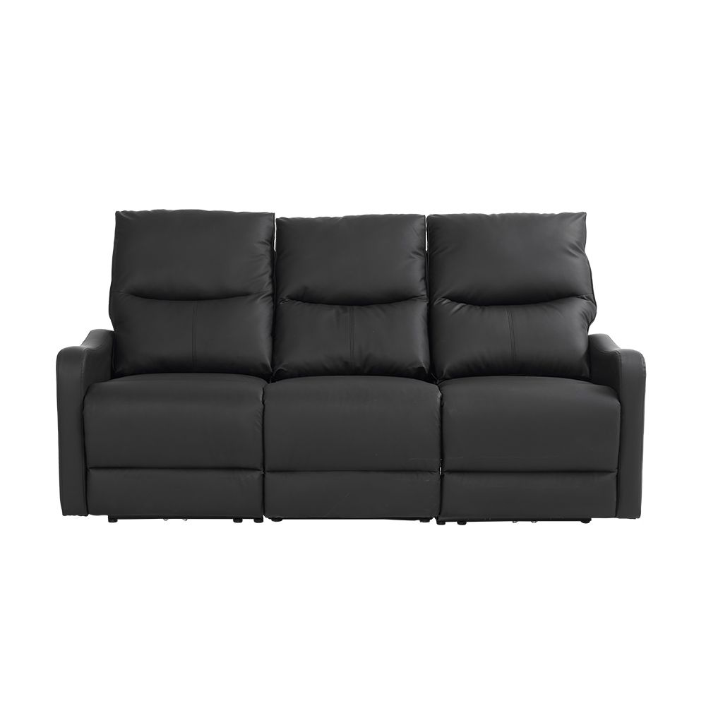 リクライニングチェア リクライニングソファ 3人掛け 電動 リクライニング オットマン一体型 パーソナルチェアー 電動ソファ 耐圧分散 リクライニングチェア 一人暮らし 三人掛け ブラック