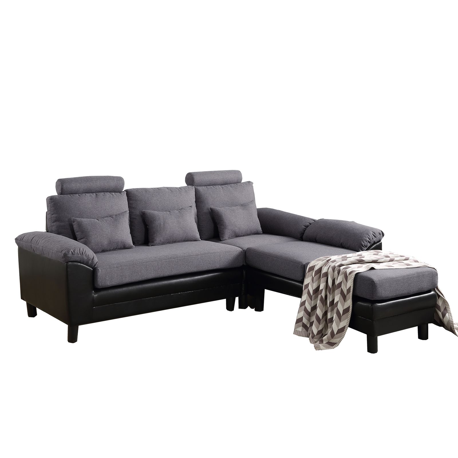 ソファー ソファ 3人掛け ハイバック ファブリック 弾力 自由レイアウト L字ソファー ローソファ 肘付きソファー カウチソファー コーナーソファー ヘッドソファー 三人掛けソファー sofa グレー