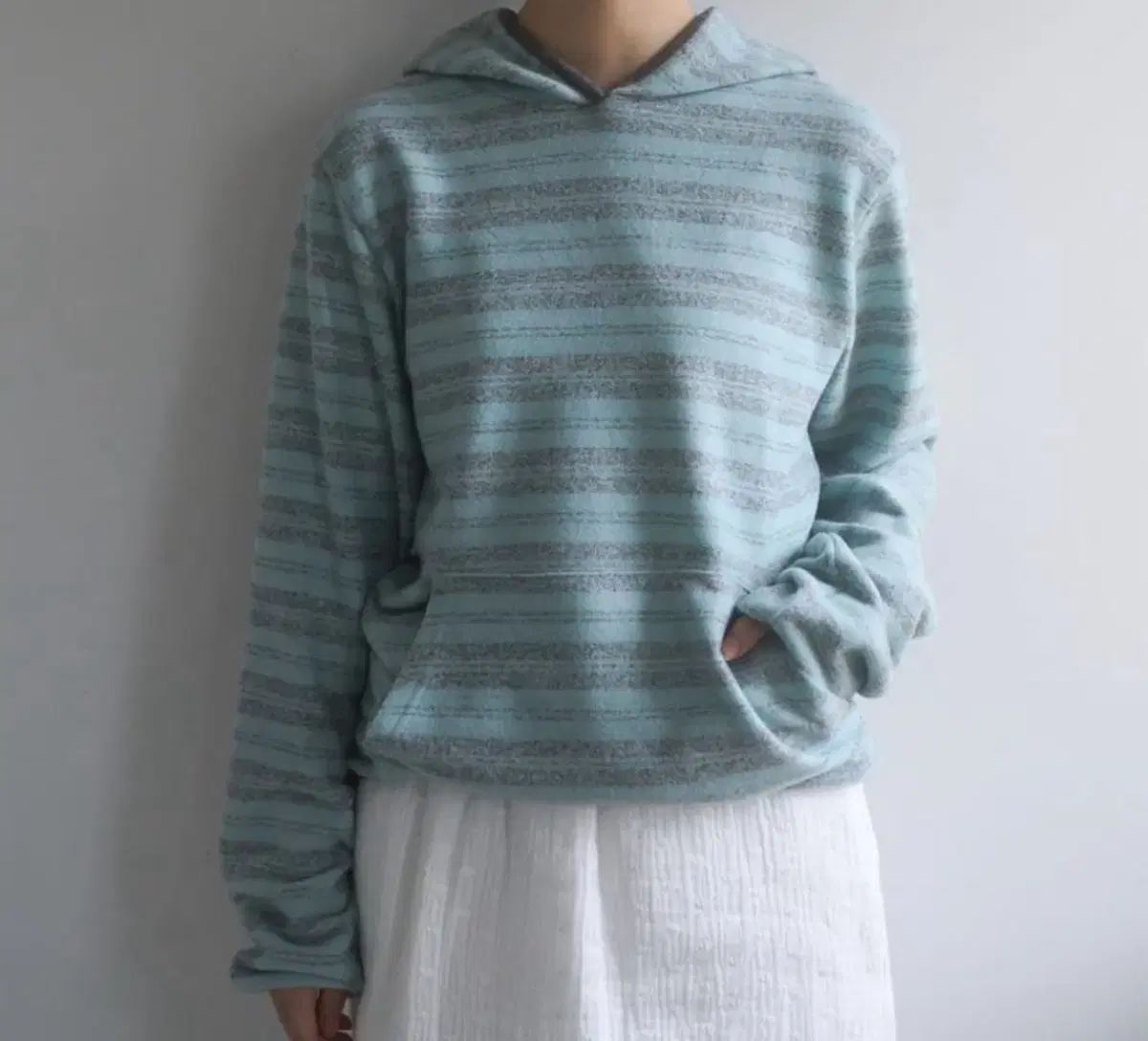 PESTO ストライプ スウェット フードTシャツ