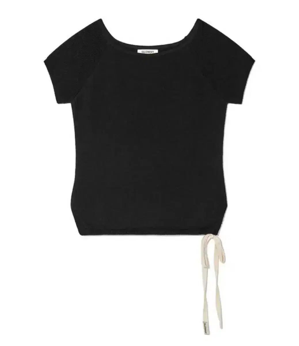 グロウニー ボー スリット ニットトップス