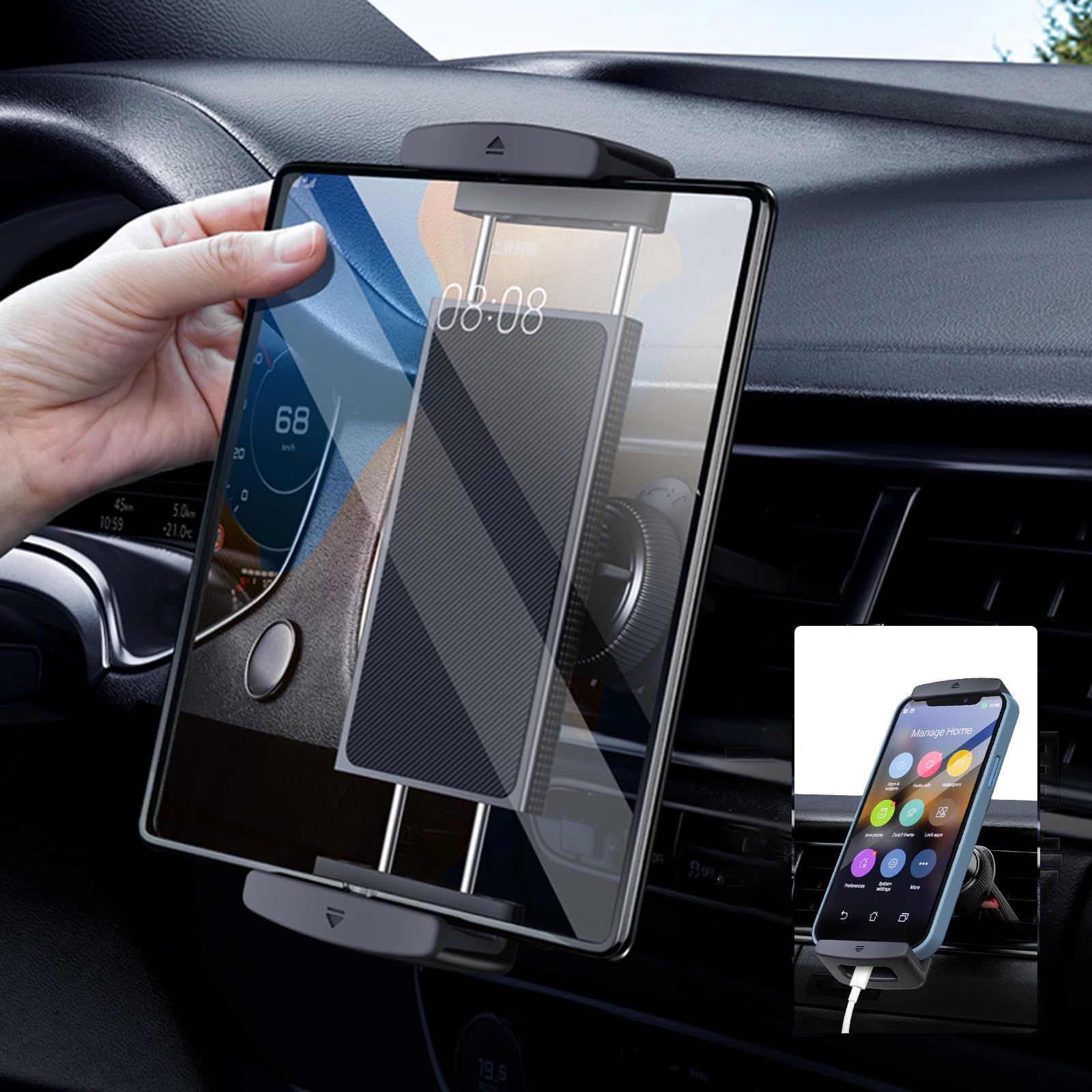 Samsung Galaxy Z Fold 7 6 5 4 3用車載電話マウント - 車の通気