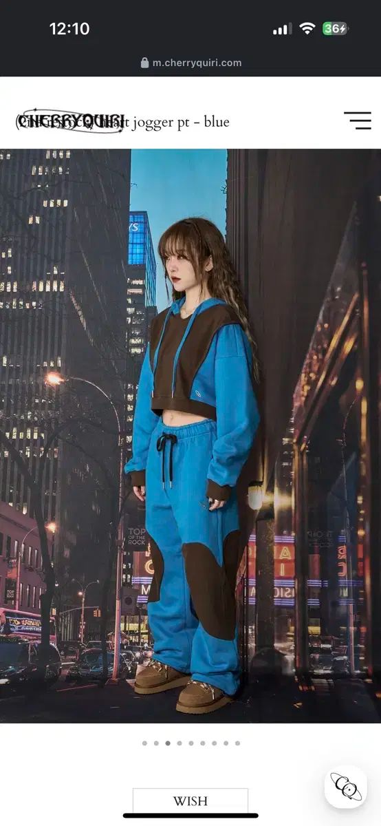 さくらんぼクエリー ツートーン ジョガー トレーナー セット