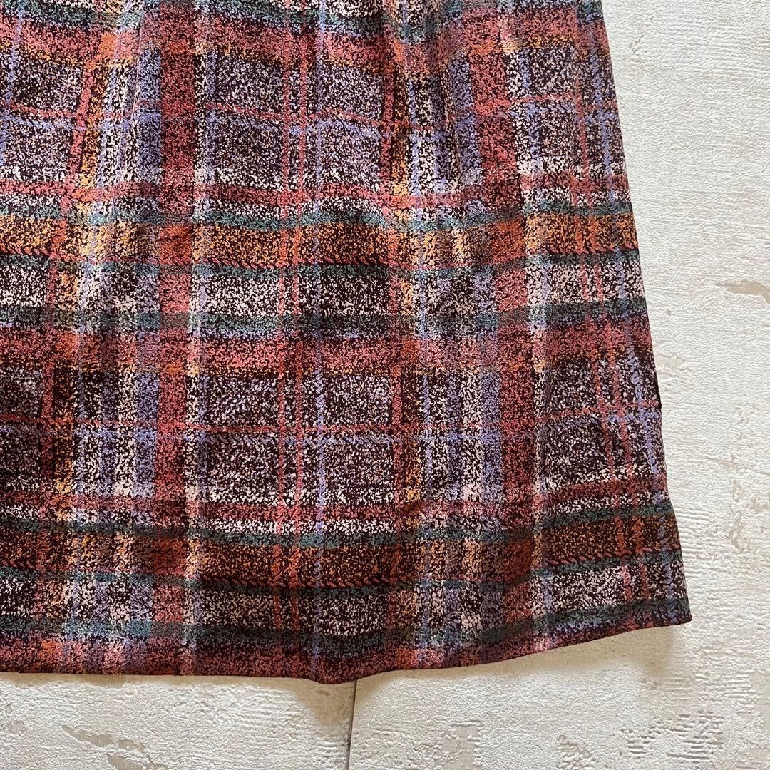 チェックワンピース 秋冬クラシカル