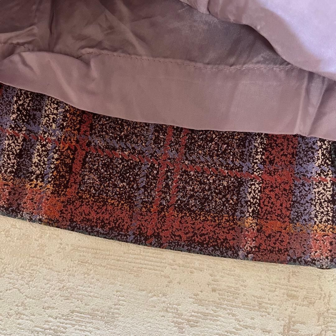 チェックワンピース 秋冬クラシカル