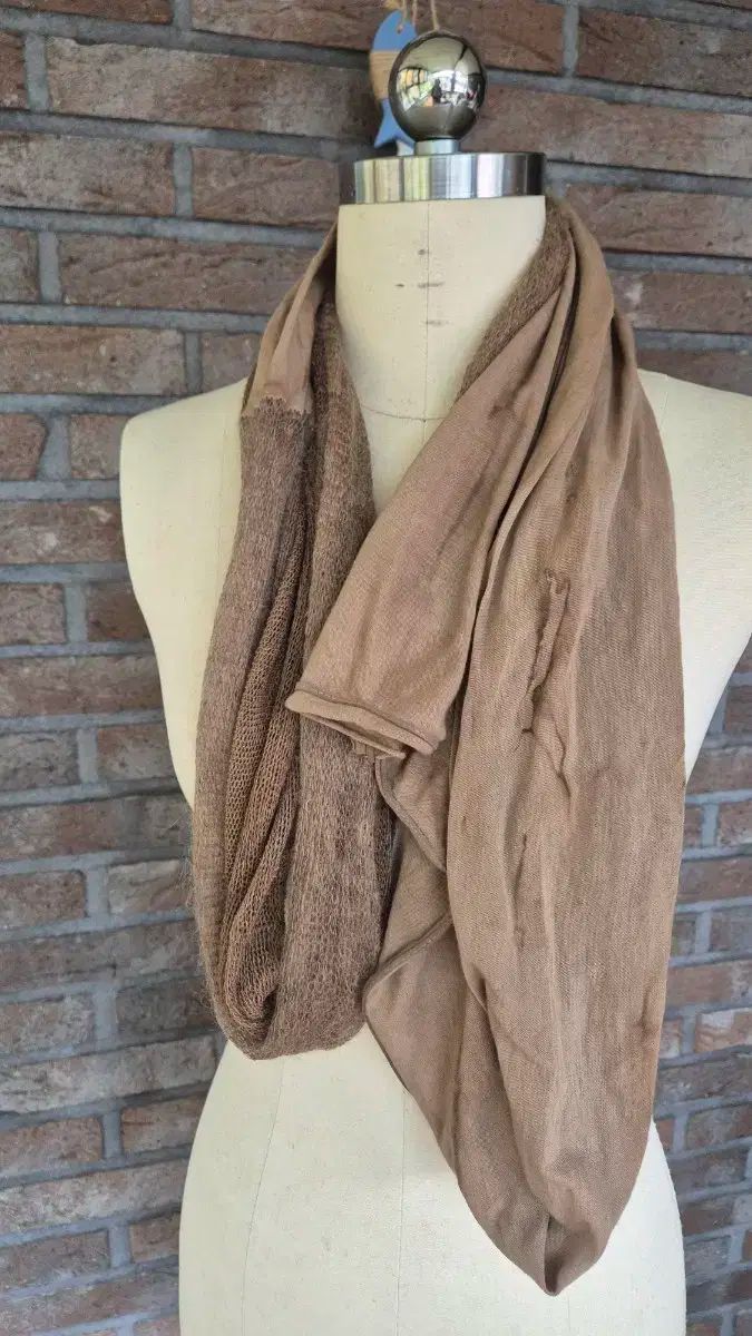  モヘア ブレンド マフラー ブラウン ベージュ 日本 マフラー 小物