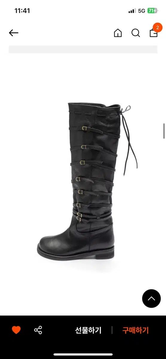 then bb boots ブラック シルバーバックル 235