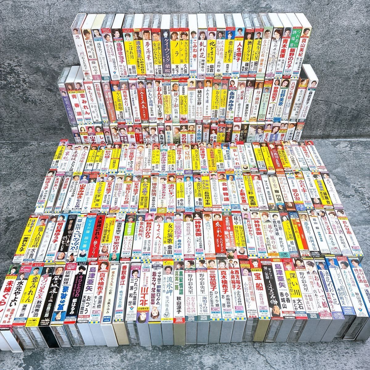 カセットテープ 演歌 歌謡曲 まとめ 213本 北島三郎 細川たかし 都はるみ 山川豊 杉良太郎 島倉千代子 真咲よう子 小金沢昇司 五木ひろし
