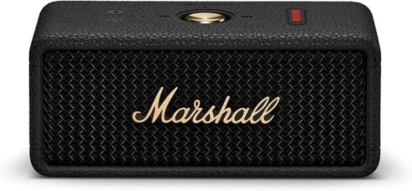 4営業日で発送 QLT by Marshalltown Marshall マーシャル スピーカー EMBERTON III BLACK AND BRASS