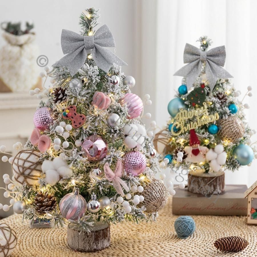 ツリー飾り クリスマスツリー 赤白 卓上ミニツリー クリスマスツリー