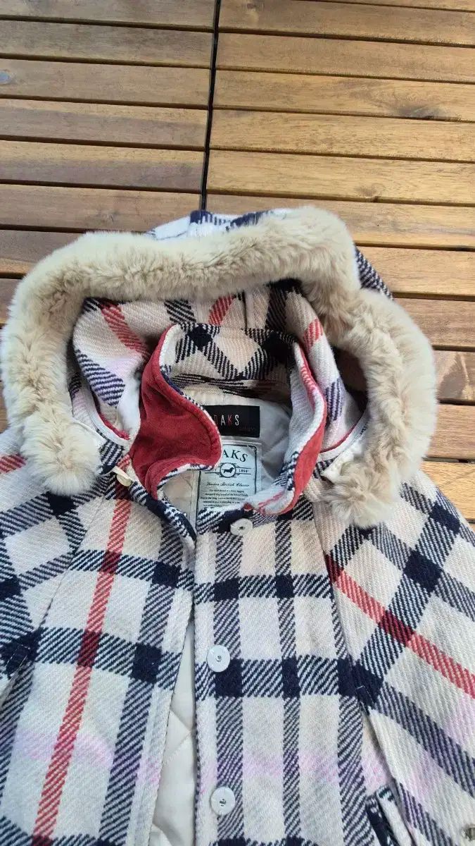  ダックス レディース チェック ショート ケープ コート 100 その他 ジャケット ブルゾン