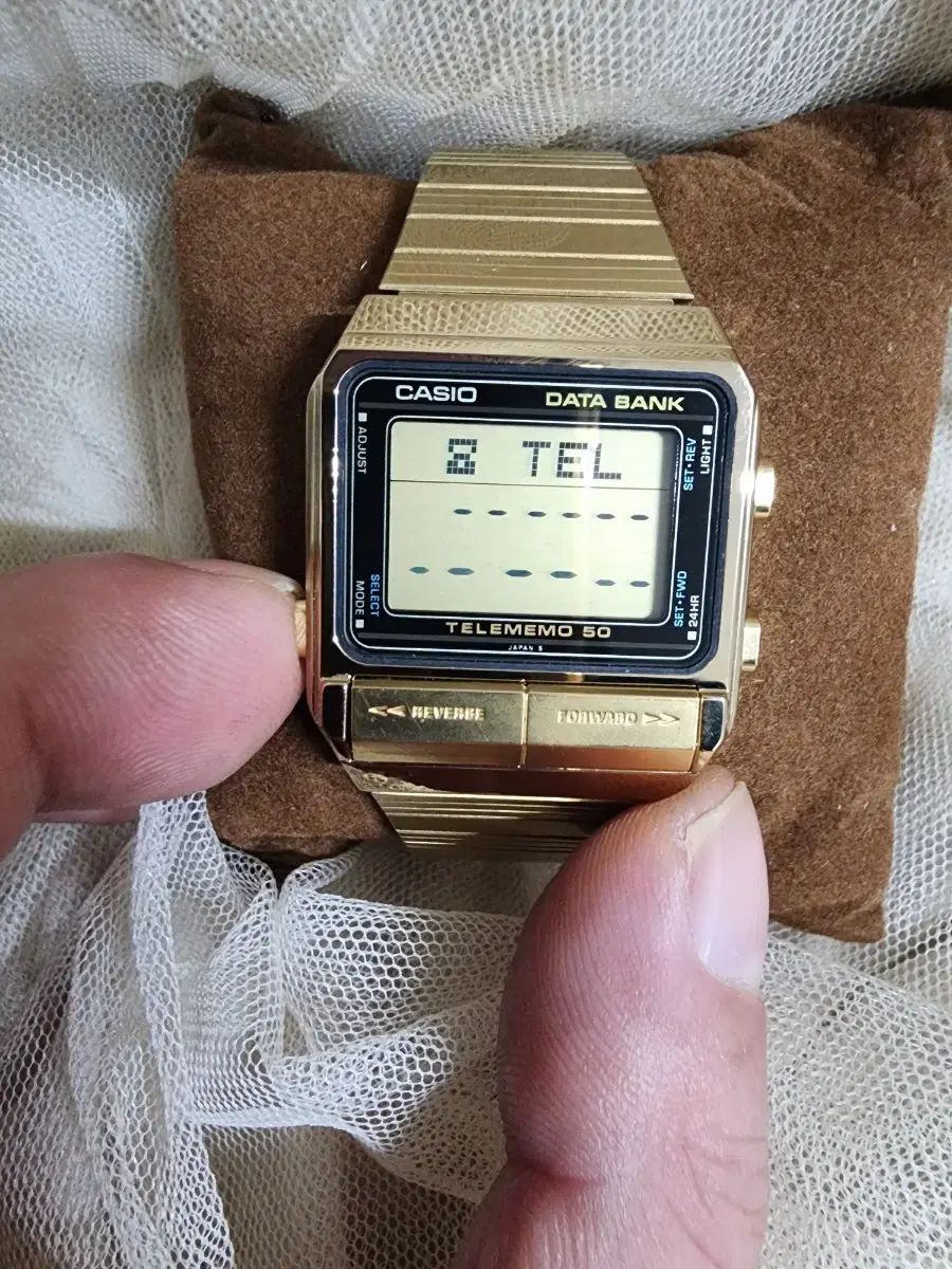  カシオ データーバンク DB 500 G ヴィンテージ 時計 金属ベルト 時計