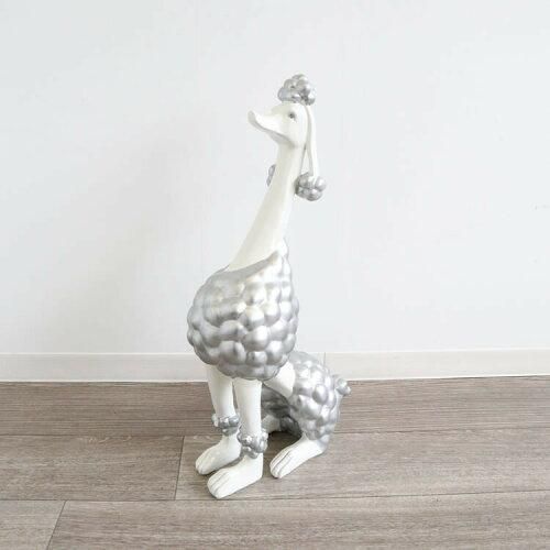 5営業日で発送 感のあるデザイン プードルの置物 オブジェ S 1407GHD001 1974094