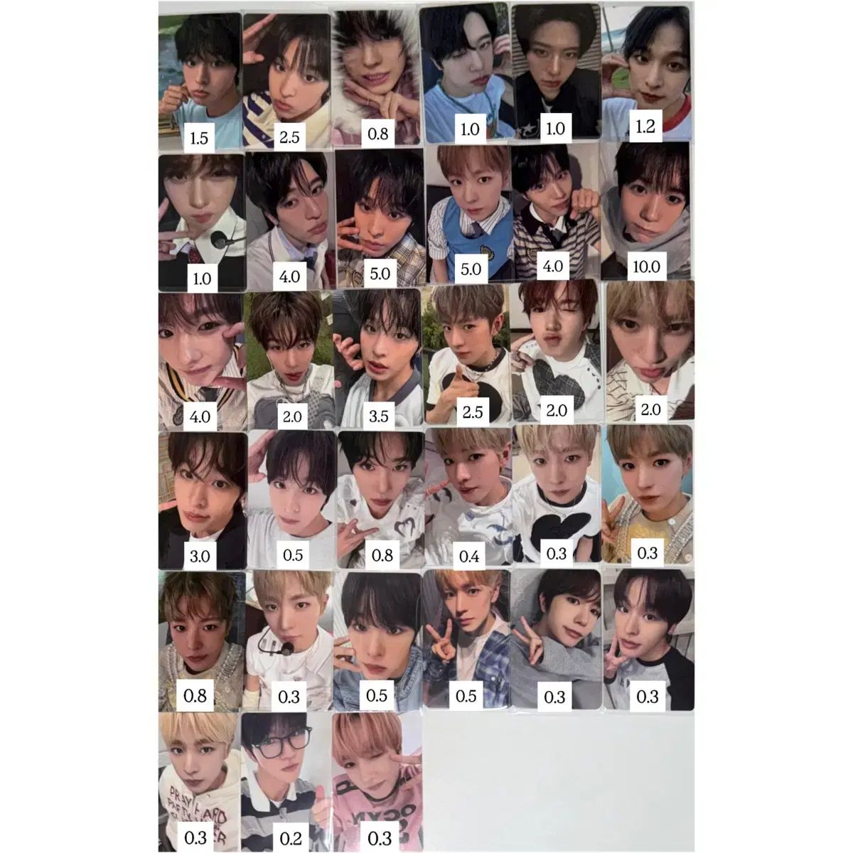 NCT WISH COLOR STARRIVER Q Q POP MERCH EVERLINE DEAR MY MUSE A SHION ONLY KU YU 結 JAEHEE RYOO SAKUYA トレカ