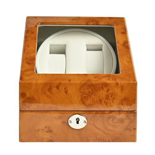 5営業日で発送 LU2223001RW 木製2連 ワインディングマシーン LUHW ローテンシュラガー 薄木目 LU2223001RW