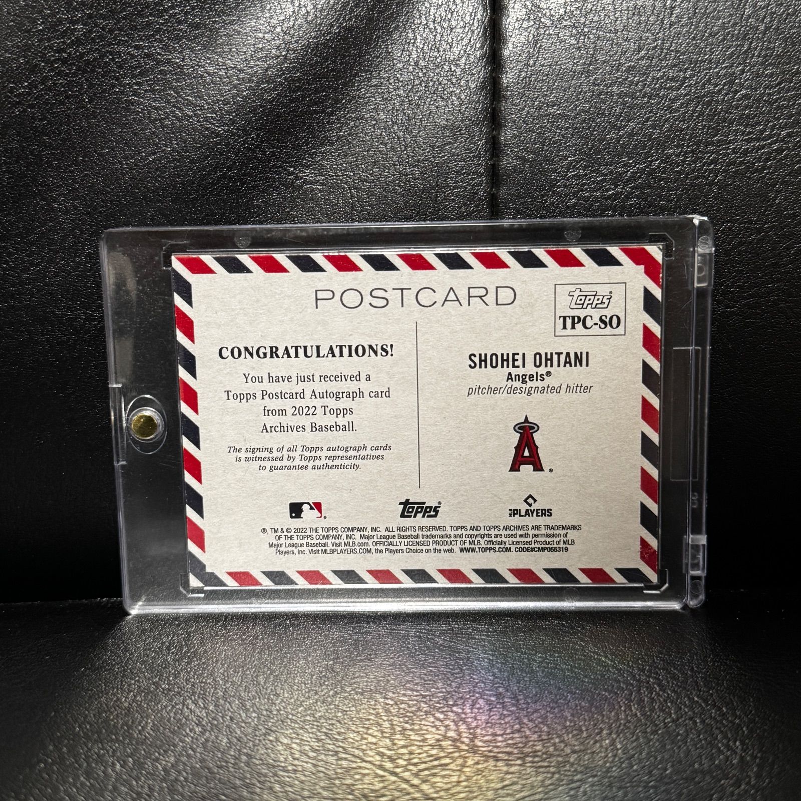 大谷翔平 直筆サイン カード 2025 Topps Archives Postcards