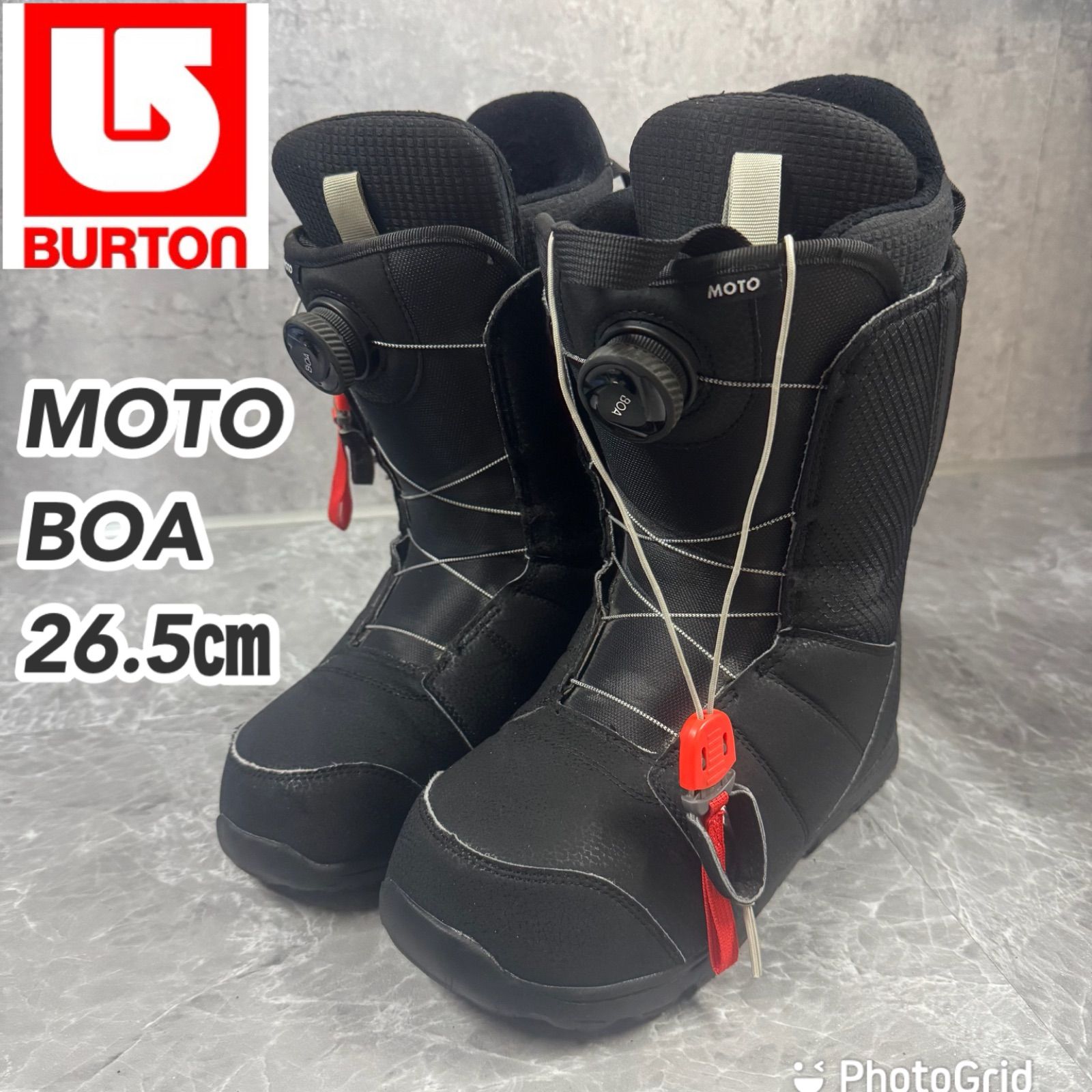 BOAで楽ちんフィット Burton MOTO BOA 26 5㎝ スノーボードブーツ 〜中級者に