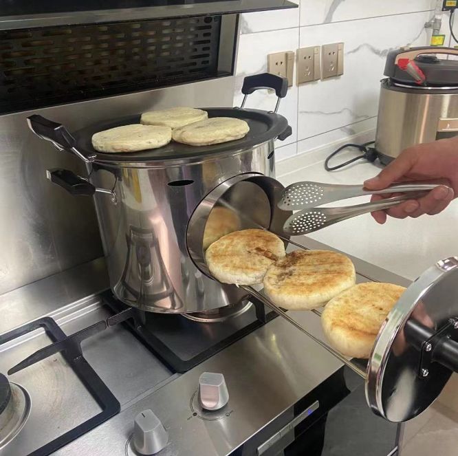 ステンレス家庭用ガス 天然ガス 焼き肉グリル 屋外用路上販売用肉まん せんべい焼き器