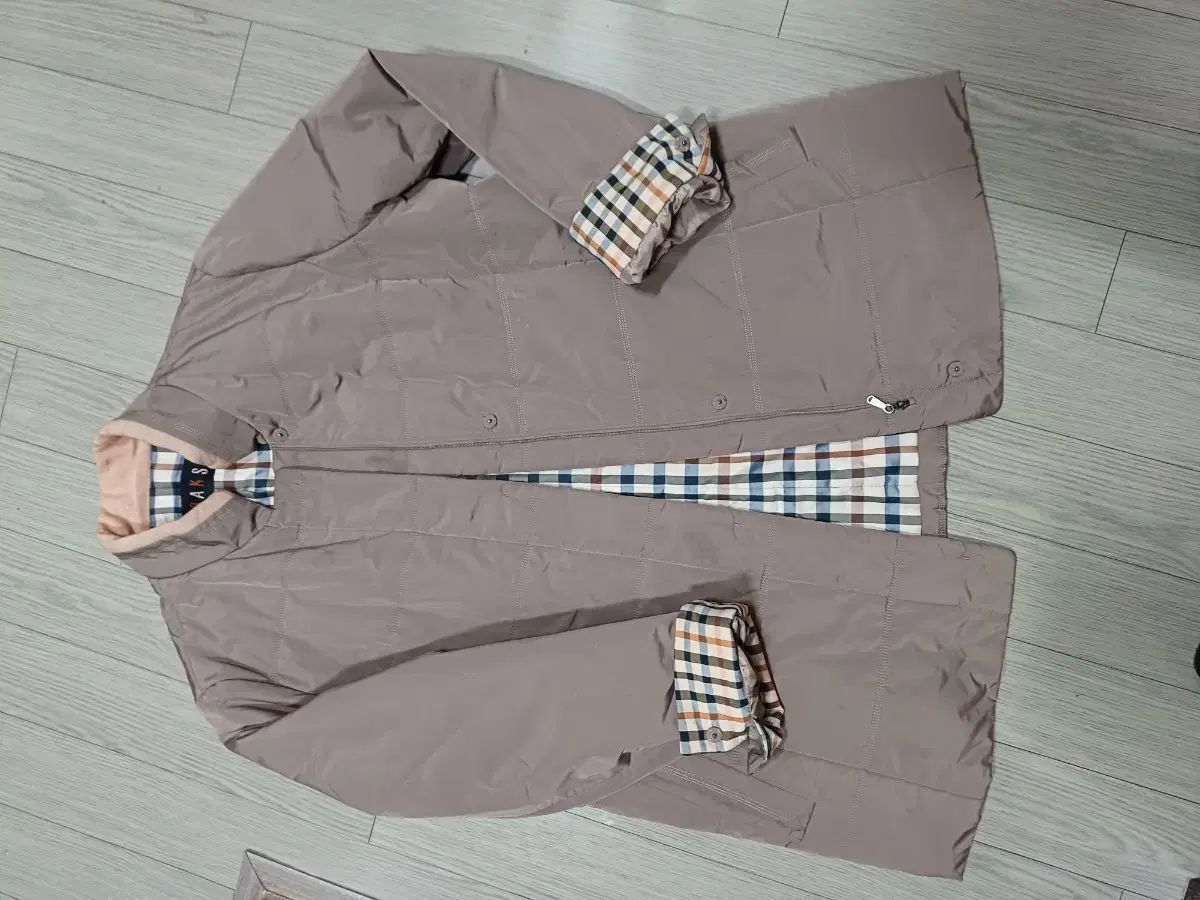 ダックス レディース キルティング ジャケット ブラウン CHECK 裏地 100