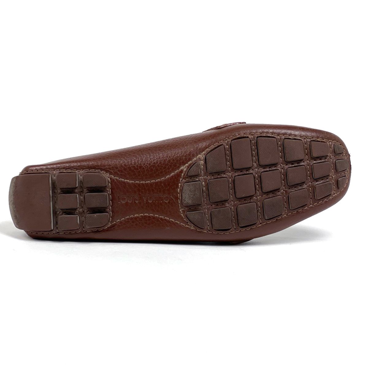 ルイ ヴィトン Louis Vuitton モノグラム ドライビングシューズ モンテカルロ ライン ローファー 靴 レザー ブラウン レディース