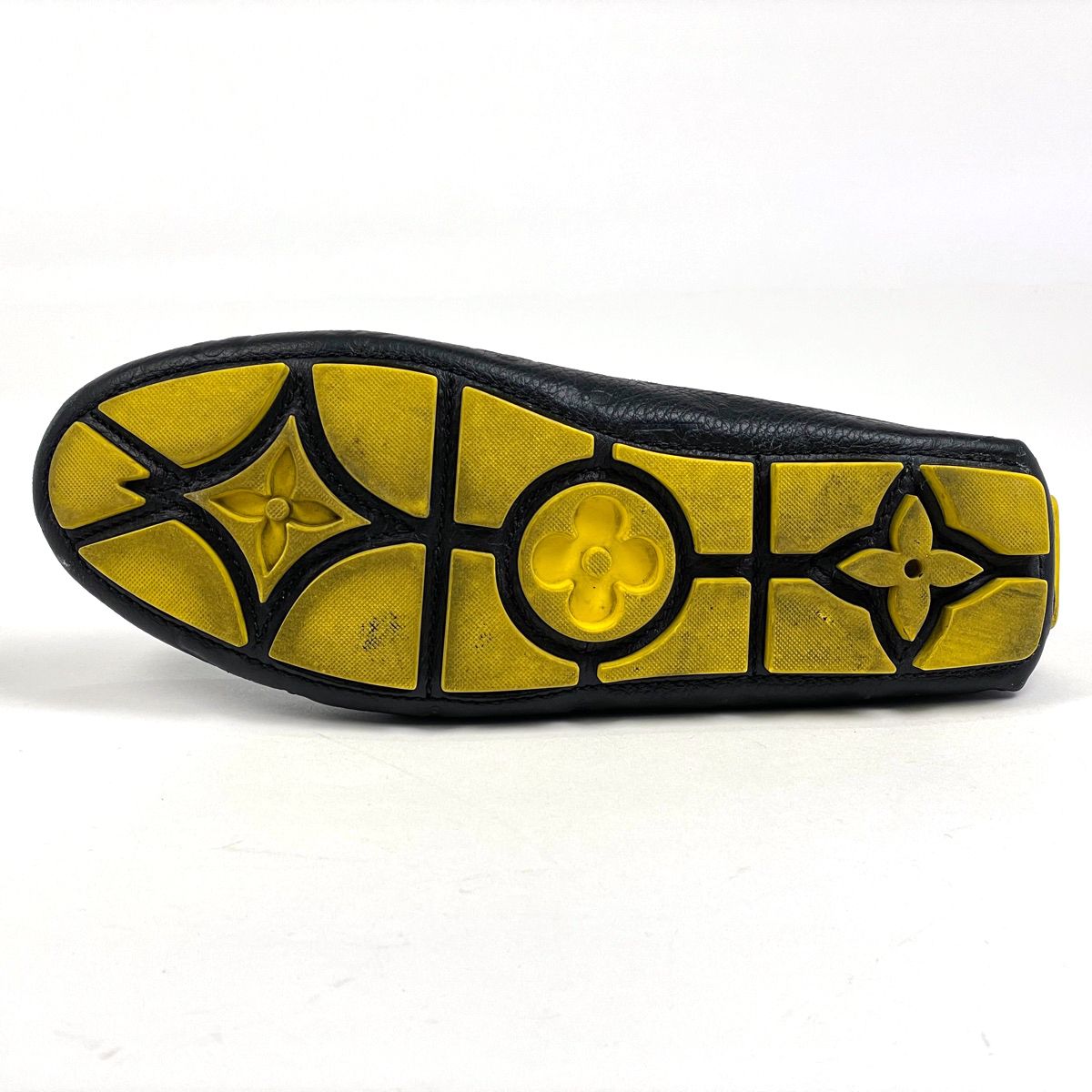 ルイ ヴィトン Louis Vuitton ドライバーライン ローファー 草間彌生 2025 ドット 靴 ローファー モノグラム ノワール ブラック イエロー メンズ