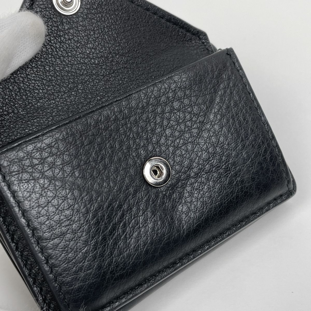 バレンシアガ BALENCIAGA ペーパー ミニ ウォレット ロゴ 三つ折り財布