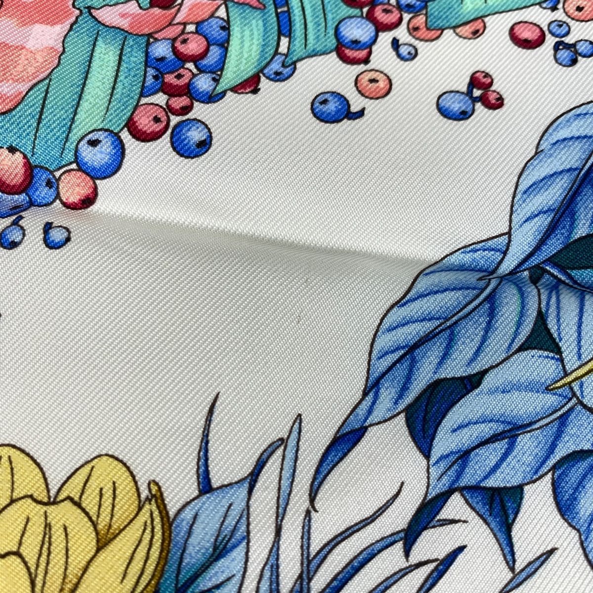 エルメス HERMES カレ 90 Pythagore ピタゴラス 花柄 スカーフ シルク