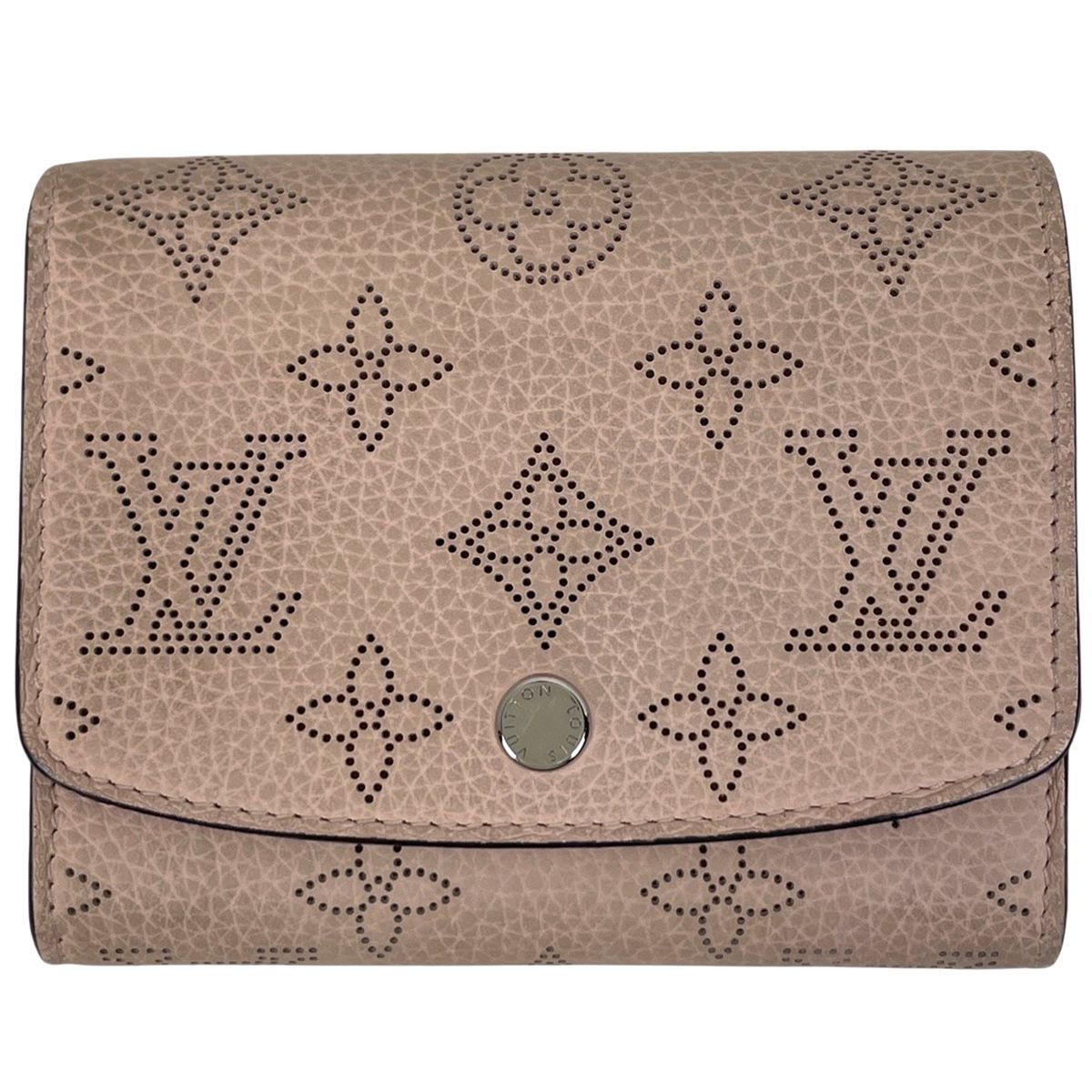 ルイ ヴィトン Louis Vuitton ポルトフォイユ イリス コンパクト 札入れ 小銭入れ パンチング 二つ折り財布 モノグラムマヒナ マグノリア ピンク M62541 レディース