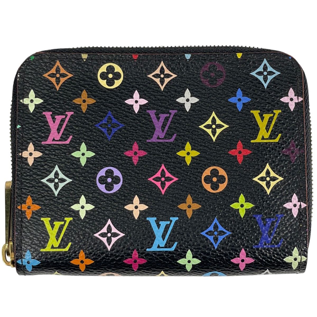ルイ ヴィトン Louis Vuitton ジッピー コインパース 小銭入れ カードケース ラウンドファスナー コインケース モノグラムマルチ ノワール ブラック M66549 レディース
