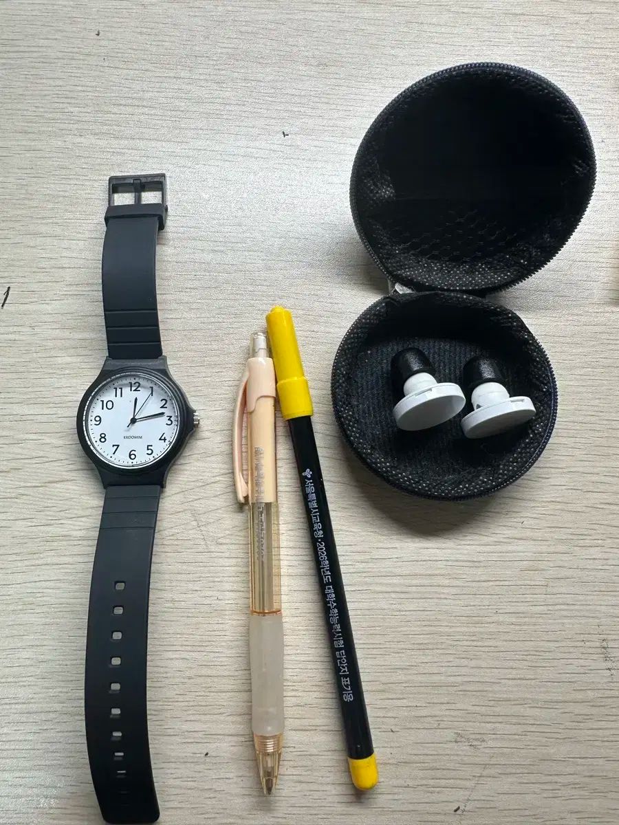 大学入試能力試験 時計 シャープペンシル 算数用シャーペン チュールカット イヤーマフ