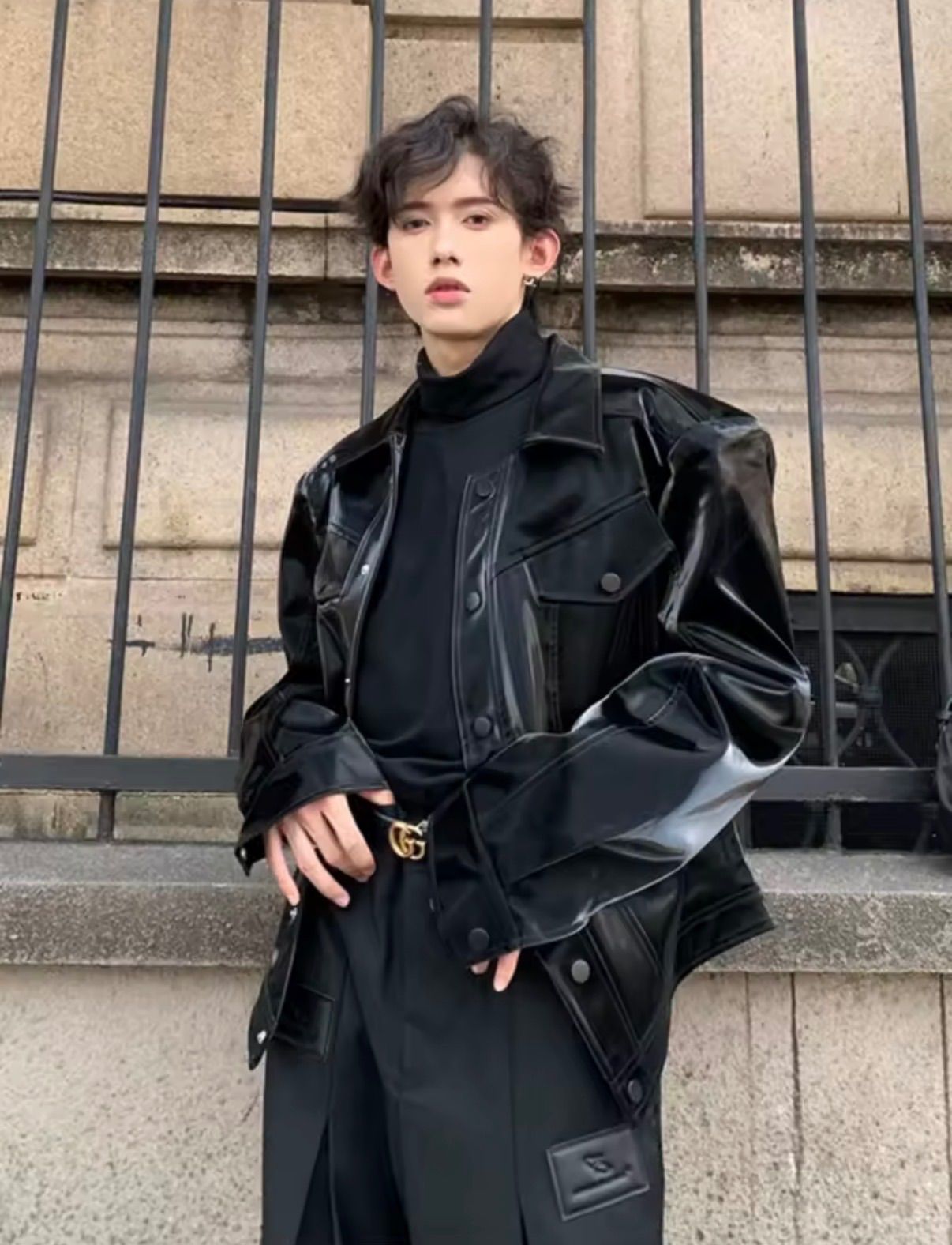 ショルダーパッドジャケット 韓国ストリート