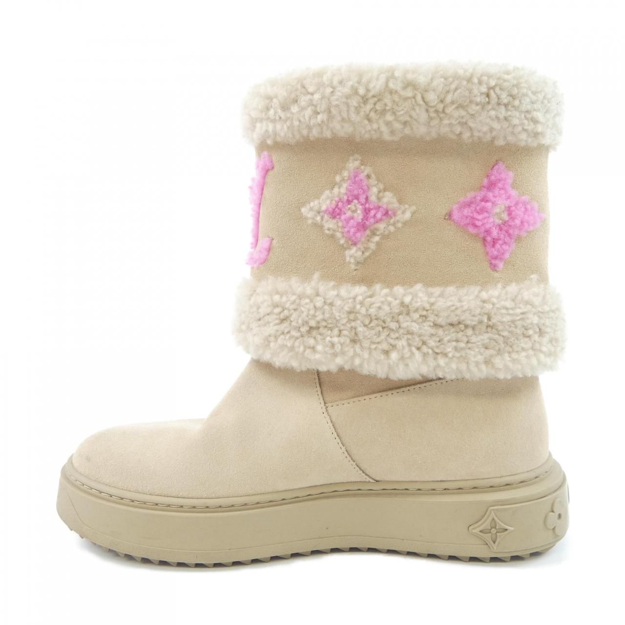 ルイヴィトン LOUIS VUITTON LVイニシャル モノグラムフラワー スノードロップライン ブーツ