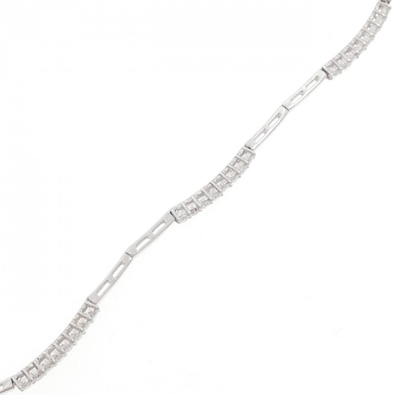 K18WG ダイヤモンド ブレスレット 0.60CT