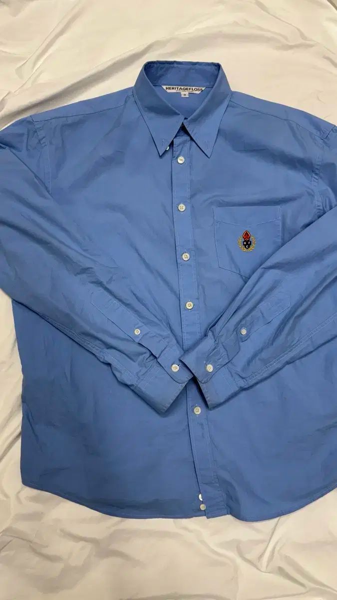 HERITAGE FLOSS シャツ スカイブルー S